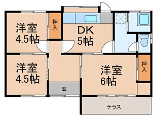 執行様貸家の物件間取画像